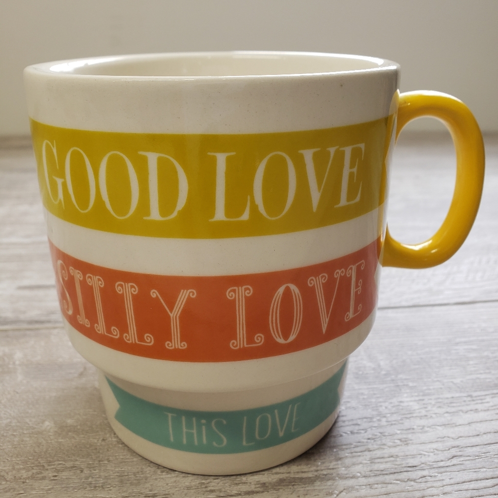 Hallmark Multicolor Love Mug Coffee  Good Love Silly Love This
